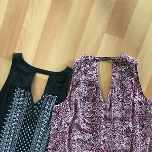 2!! Old Navy Summer V-neck Patterned Dresses